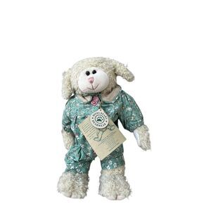 Boyds Bear Collection J.B. Bean Series #1364 Plush Lamb with Floral Print Romper